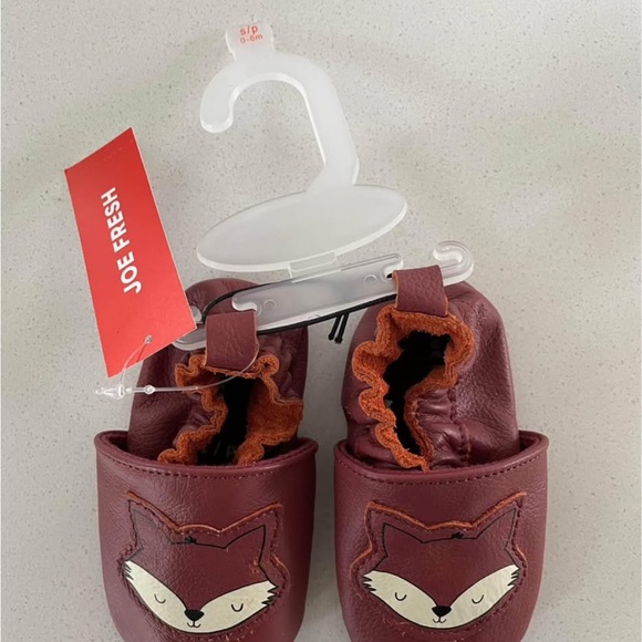 Joe Fresh Kids Shoes with Fox Design 0-6months - Picture 1 of 4